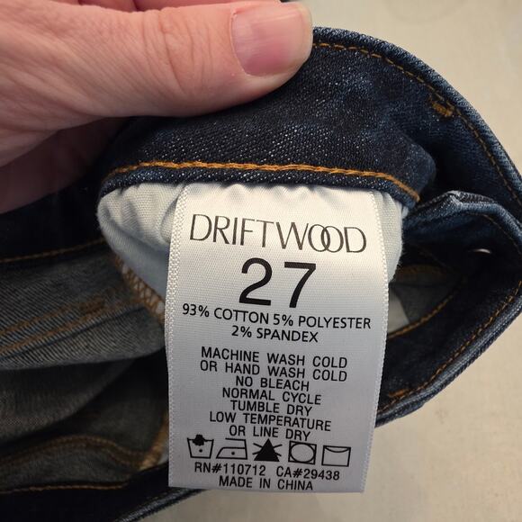 DRIFTWOOD  Jackie Women's Denim Jeans SZ 27 Geometric Embroidery Western - Picture 5 of 8